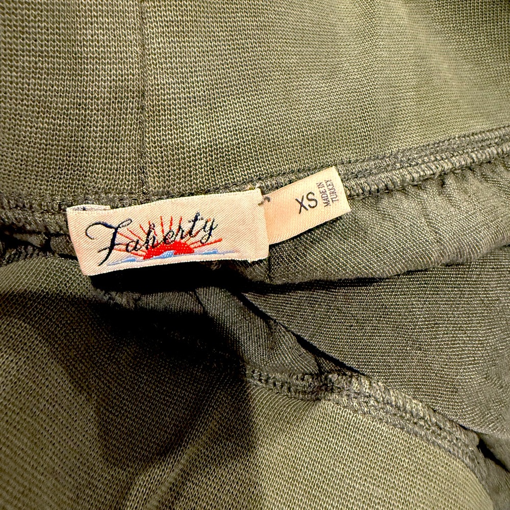 Faherity Cuffed Arlie Day linen tencel Shorts (lot bundle of 2) XS blue green - Picture 8 of 16
